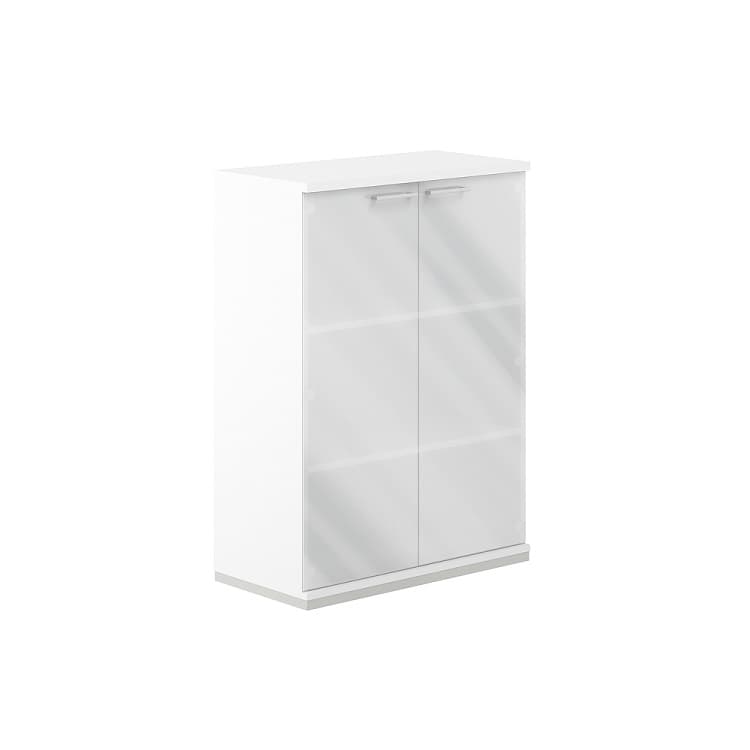 Шкаф со стеклом 3-уровневый Norden Allegro AG.206.WH.WH.GL