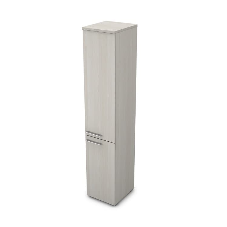 Шкаф пенал АЛСАВ Gloss line 9НП.005.5 Ivory/металл глянец