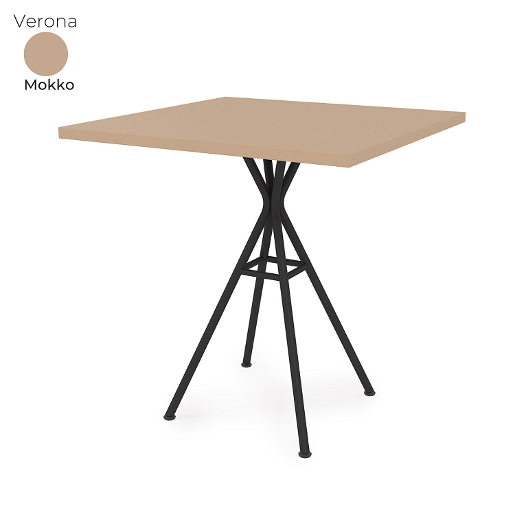 Стол обеденный квадратный Алсав 21Verona.007.K Mokko