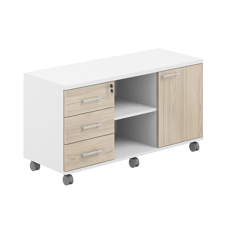 Тумба сервисная мобильная с замком Norden Allegro AG.291.WH.WH.AR