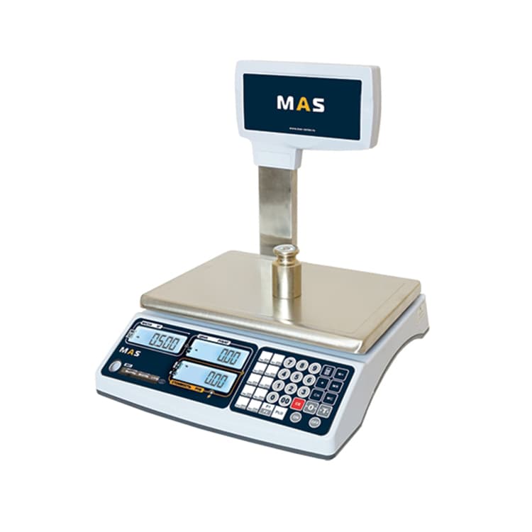 Весы электронные торговые со стойкой MAS MR1-30P