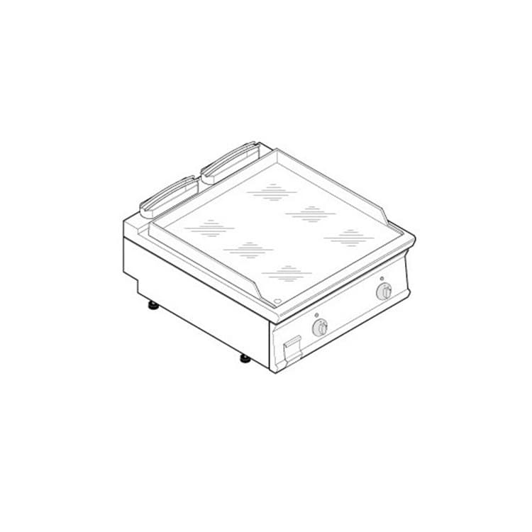 Поверхность жарочная 740 серии TECNOINOX FTC8E7 716036 хром 