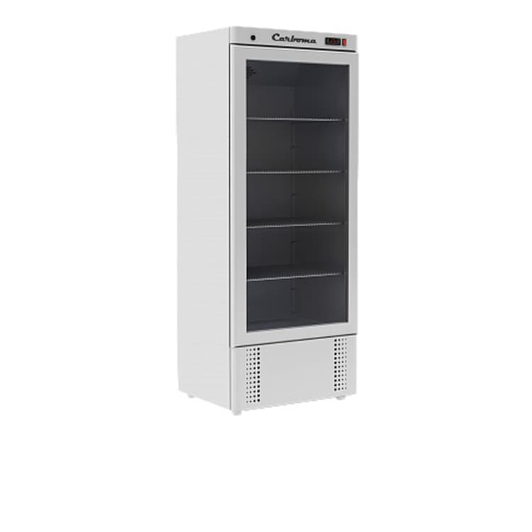 Шкаф холодильный Полюс V700 С (стекло) Сarboma INOX