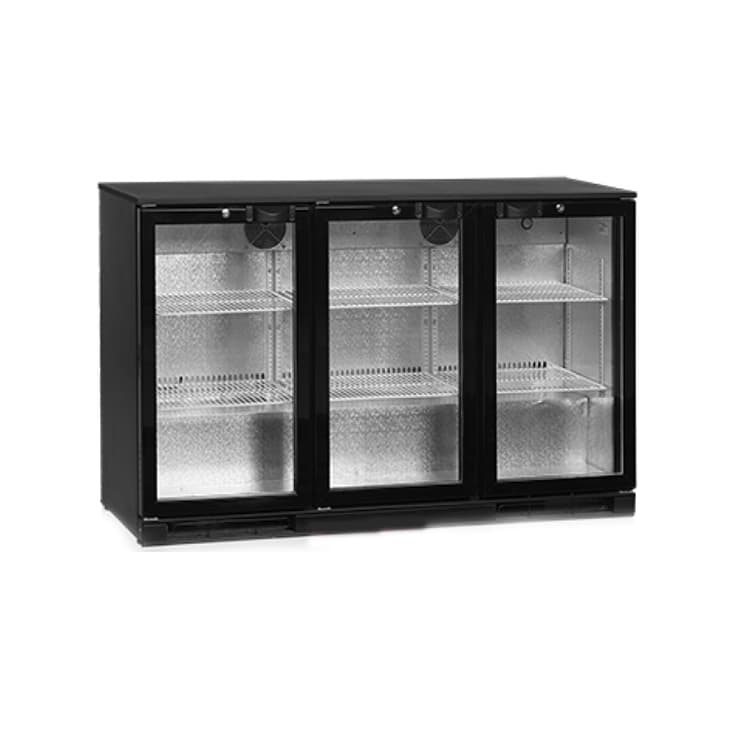 Шкаф холодильный со стеклом TEFCOLD DB300H-P барный черный