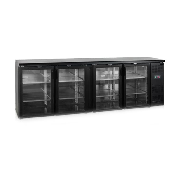 Шкаф холодильный со стеклом TEFCOLD CBC410G барный черный