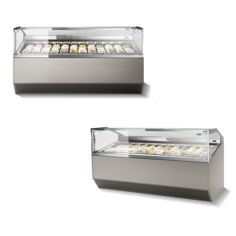 Витрина для мороженого ISA Supercapri H135 220 RAL7022