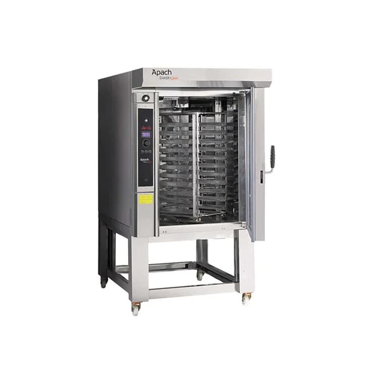 Печь миниротационная электрическая с подставкой с направляющими APACH BAKERY LINE C46ES DPTA