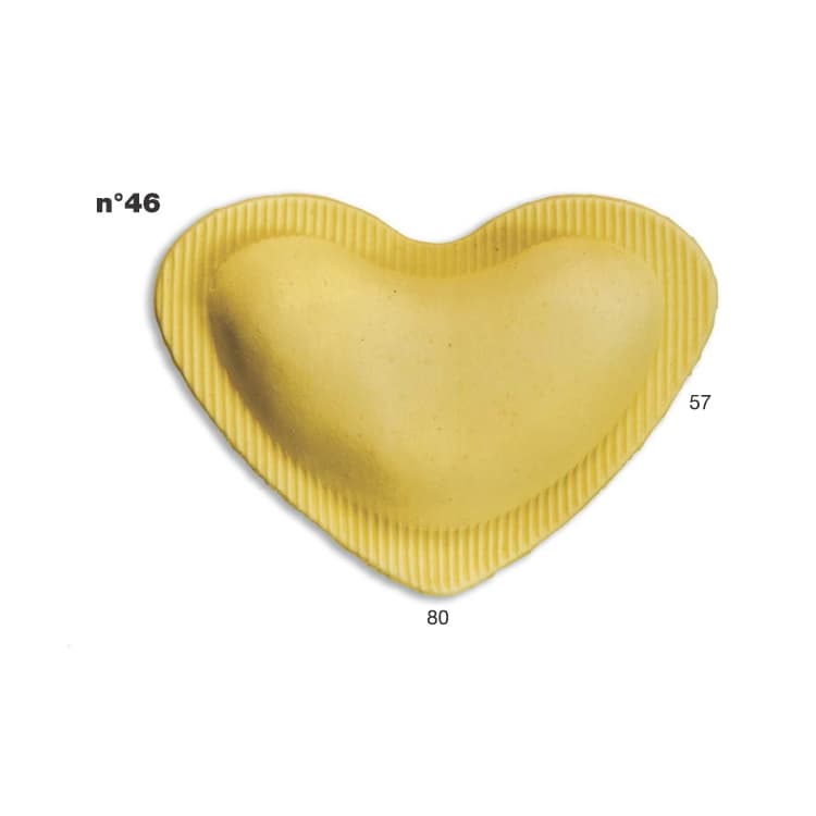 Блок формования равиоли для насадки Multipasta (совместима с P Nuova, P6, P12) Imperia and Lamonferrina форма №46 ravioli сердце 48x48 мм
