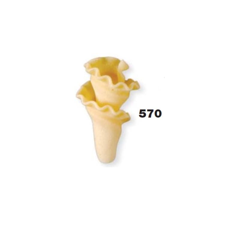 Фильера бронзовая для модели P3 Imperia and Lamonferrina диаметром 75 мм форма №570 campanelle