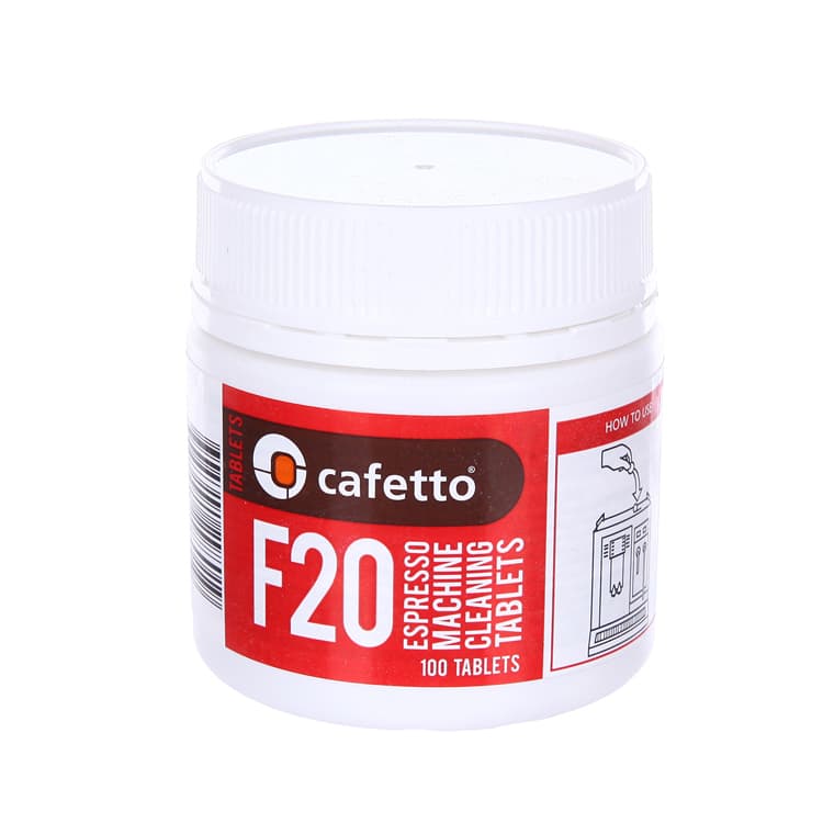 Средство для чистки автоматических кофемашин Cafetto F20 Cleaning Tablets (2 x100 таб)