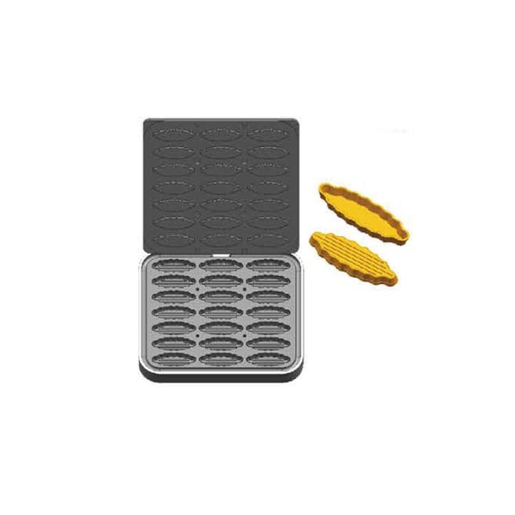 Форма для 21 овальных тарталеток длиной 103 мм для тарталетницы DHTartmatic Kocateq DH Tartmatic Plate 97